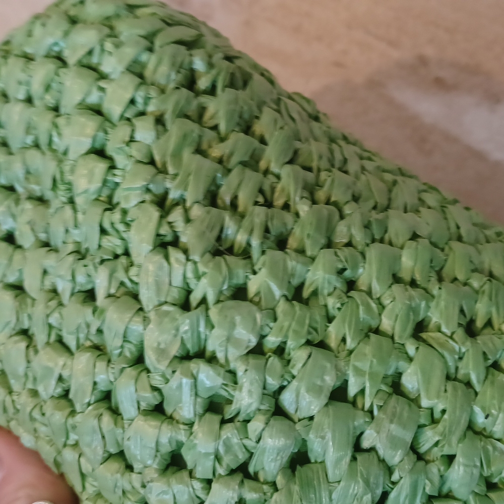 Big Buddha Lime Green Straw Travel Pouch - Picture 6 of 6